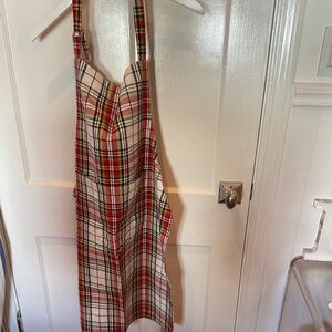 Lands End, Saro plaid unisex apron in plaid, 100% cotton